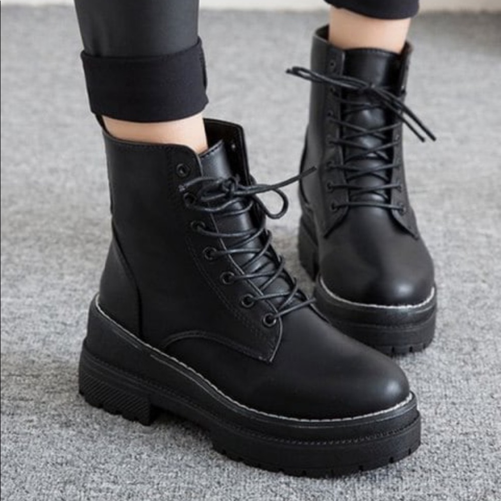 Heeled Combat Boots 😍 Doc Martens Dupe